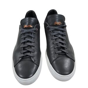 Good Man Brand Legend Z Charcoal Men’s Black Leather Low-Top Sneakers
